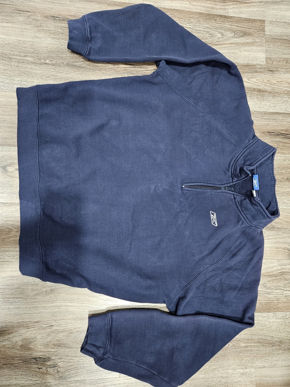 Reebok Men’s Navy Quarter-Zip Sweatshirt